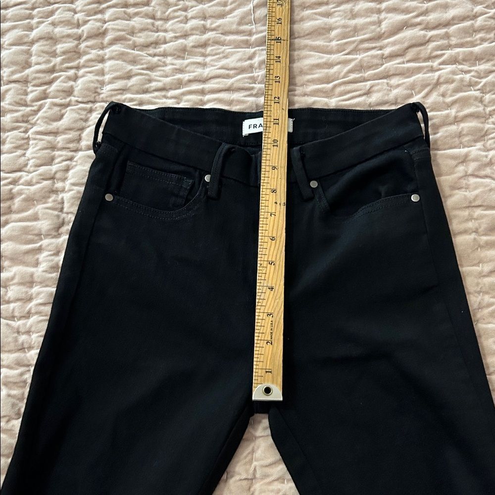 Frankie Black Flared Bell Bottom Jeans with open back size 25 - Picture 6 of 13